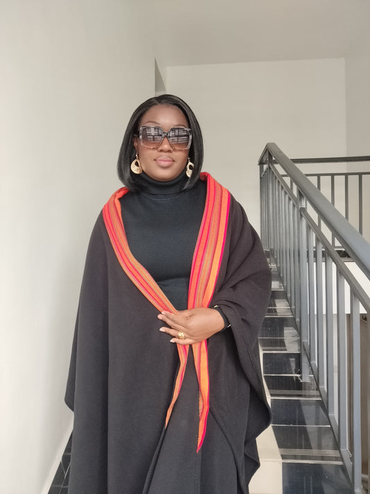 Elikai rooted flame shawl