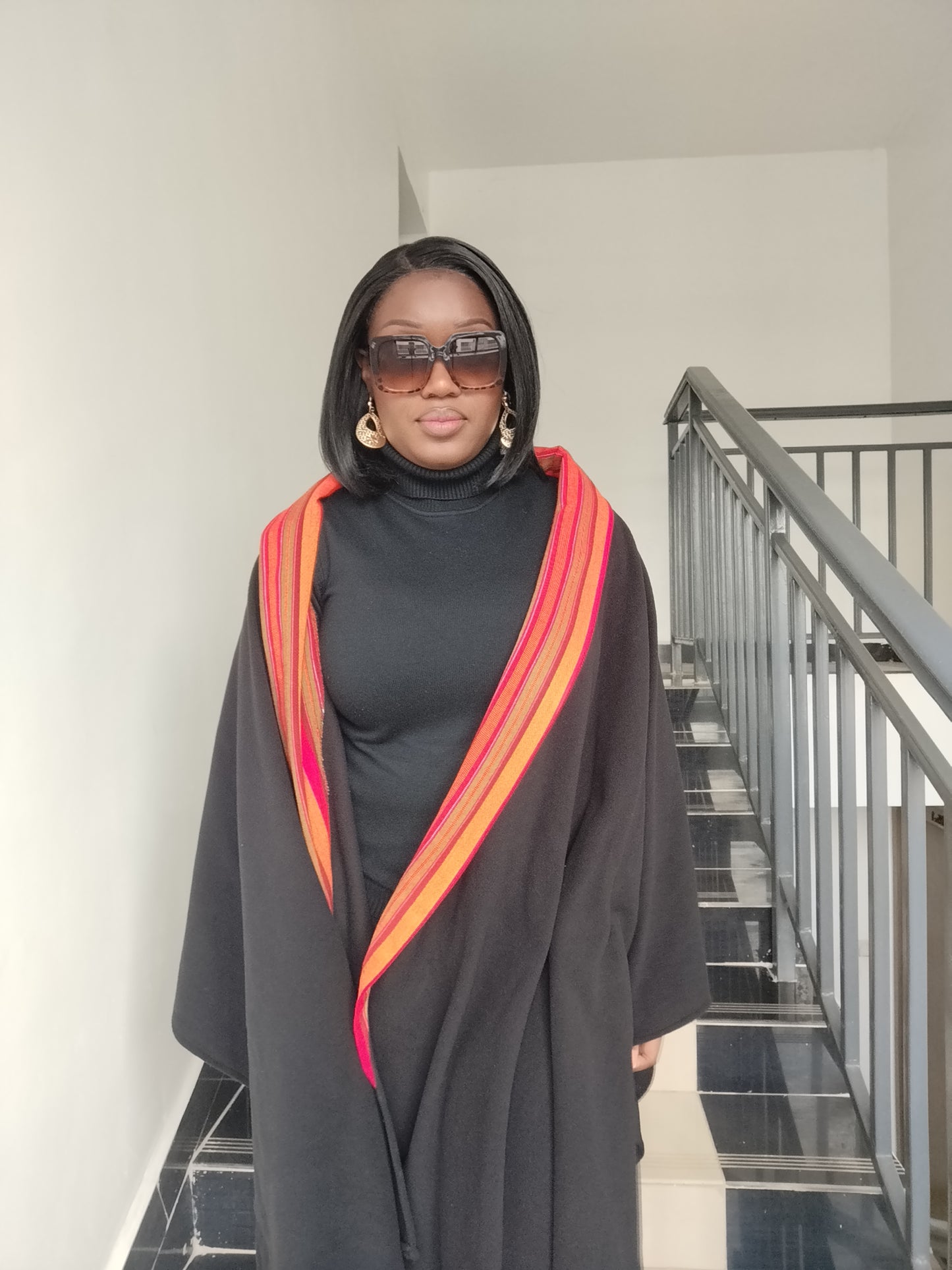 Elikai rooted flame shawl