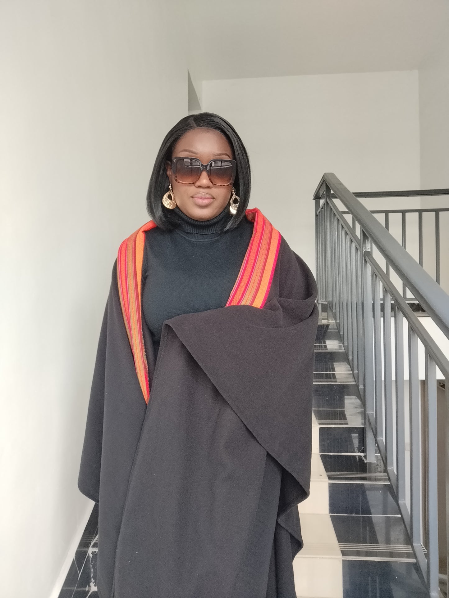 Elikai rooted flame shawl